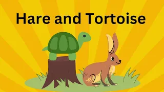 The Hare and the Tortoise| cartoon | kids story read aloud