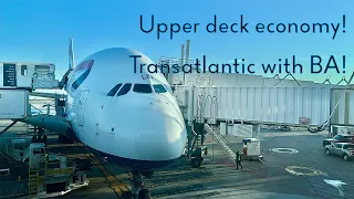 British Airways A380 Upper Deck Economy! | Chicago - Heathrow | BA296 | Trip Report