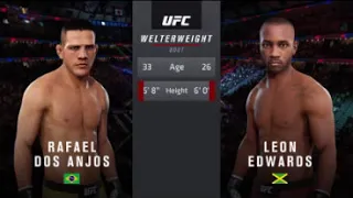 UFC ON ESPN 4 Rafael Dos Anjos vs Leon Edwards FULL FIGHT Рафаель Дос Аньос против Леона Эдвардса