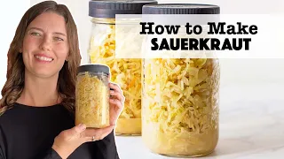 How to Make Sauerkraut - one of the easiest homemade fermented foods