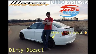 BMW 330d making 828nm on the streets | Madness Tuned BMW | Turbo Systems Hybrid 330d | South Africa