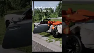 Rolls-Royce vs Guard Rail BeamNG😂 #shorts #car #beamngdrive #car #fyp #foryou #viral #recommended