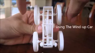 3D Printed Wind-Up Toy Car