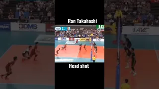 RAN Takahashi Headshot Libero Iran final AVC volleyball 2021 #shorts