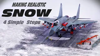 Mig 29 SMT . Making Realistic Snow Diorama . Trumpeter . 1/72