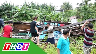 Kiên Giang: Lốc xoáy làm sập và tốc mái 15 nhà dân | THDT