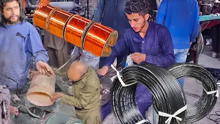 Amazing Process of Making Electric Copper Wire in Factory || Copper Wire Manufacturing.