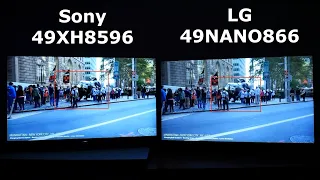 Телевизор LG 49NANO866NA - полный обзор + сравнение с SONY 49XH8596