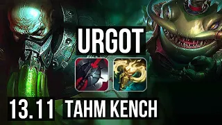 URGOT vs TAHM (TOP) | 2.2M mastery, 7/1/5, 300+ games, Dominating | EUW Master | 13.11