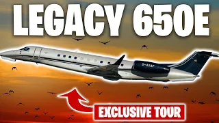 Luxurious $26 Million Embraer Legacy 650E Private Jet: Exclusive Tour