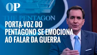 Guerra no Ucrânia: porta voz do Pentágono se emociona ao comentar conflito