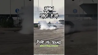 LISTEN TO THIS LOUD V8 BMW 540I E34 BURNOUT #shorts #viral #viralvideo #exhaust #540i  #v8 #bmwe34