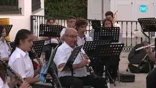 Banda de música de Mijas. Dirige David Pérez Fernández. Concierto Pórtico de Feria 04 09 2021.