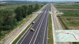 Autostrada A3 Nușfalău-Suplacu de Barcău, ultima filmare înainte de finalizarea lucrărilor 03.08.23