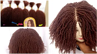 How to make tinny twist|sisters locs with kinky bulk.