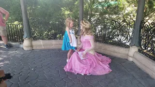 Meeting Princess Aurora in Epcot