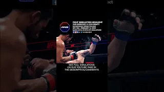 🇲🇽🇺🇸👊🎮 UFC 284 Yair Rodriguez vs Josh Emmett FW Title Bout Fight Simulation Highlight #shorts