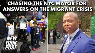 NYC mayor chased down on migrant crisis | New York Post