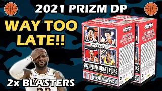 WAY TOO LATE!! 2021 Panini Prizm Draft Picks Basketball Retail Blaster 2x Box Review