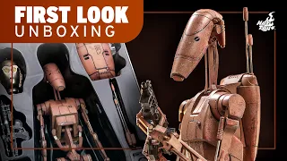 Hot Toys Battle Droid (Geonosis) Star Wars Attack of the Clones Figure Unboxing | First Look