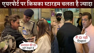 Shahrukh Khan and Salman Khan How CRPF Checks Their ID Proof Entry at Mumbai airport