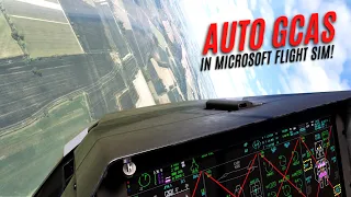 A Flight Sim FIRST!? Real pilot demos Auto GCAS (and other systems/techniques) (MSFS)