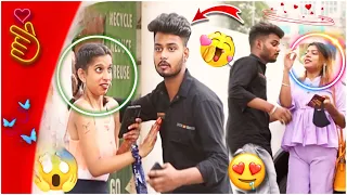 Romantic Accidentally Takkar Prank On Cute 🥰 Girls || epic resection 😱|| Mr Anish prank