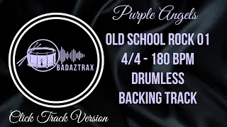 Drumless Backing Track - Old School Rock - Purple Angels - 180 BPM