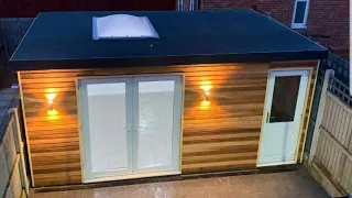 Man cave. Garden office. Garden pub. Shed build modern. Step by step how to build