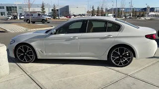 2021 BMW 540i xdrive Alpine white with Cognac interior