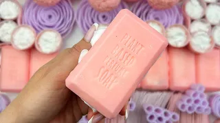 Soap boxes with foam and starch★Cutting cubes★Hand crush soap stripes★