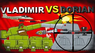 Battle of mega tanks: Vladimir VS Dorian - Cartoons about tanks