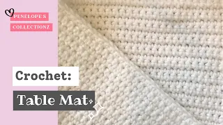 Crochet DIY Table Mat/Place Mat for beginners