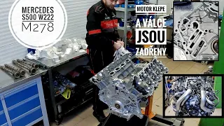 Motor klepe a válce jsou zadřeny #Mercedes #S500 #W222 #M278