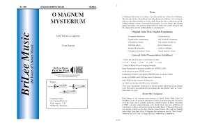 O Magnum Mysterium (BL1081) by Evan Ramos