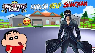 Krrish in Dude Theft Wars | Krrish Help Shinchan | Sasti GTA 5
