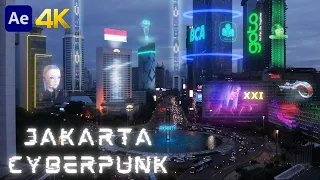 🇮🇩 Jakarta Cyberpunk INDONESIA VFX - (After Effects)