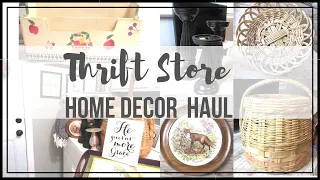 THRIFT STORE HOME DECOR HAUL | GOODWILL FINDS | GOODWILL HOME DECOR | TRASH TO TREASURE| DIY IDEAS
