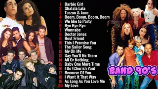 Spice Girls, Britney Spears, NSYNC, Aqua, Vengaboys, Toy Box, Backstreet Boy, WestLife