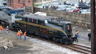 GG1 being moved in Harrisburg