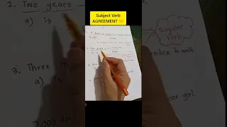 Subject Verb Agreement 🤝