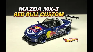 Mazda MX 5 Red Bull Custom Hot Wheels