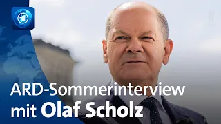 ARD-Sommerinterview mit Olaf Scholz, Bundeskanzler