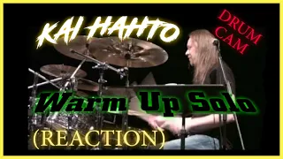 KAI HAHTO Warm Up Solo (REACTION) Drum Cam| Nightwish, Wintersun, Rotten Sound Drummer