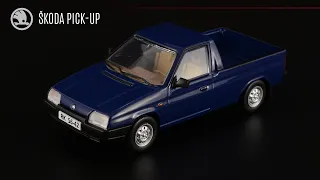 Чешский пикап Škoda Pick-Up 1991 • Kaleidoskop slavných vozů Škoda 20 • Масштабная модель 1:43