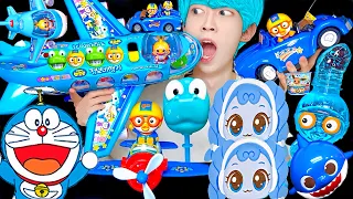 ASMR Blue Cutest Character Pororo Food Ice cream Jelly Candy Desserts MUKBANG EATING SOUNDS