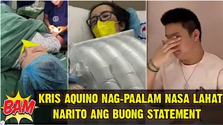 TOTOONG SAKIT ni KRIS AQUINO PINAALAM Na sa PUBLIKO