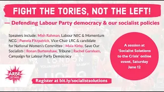 Fight the Tories, Not the Left - Full Session at "Socialist Solutions to the Crisis"