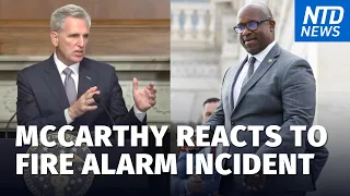 McCarthy on Democrat Pulling Fire Alarm Before House Vote on Bill to Avert Government Shutdown