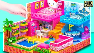 Build Cute Hello Kitty vs Frozen Resort in Hot and Cold Style From Cardboard ❄️ DIY Miniature House